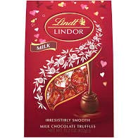 Lindt Valentine Lindor Milk Bag, Milk Chocolate, 15.2 Oz