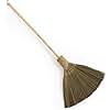 TTS For Home Handmade Whisk Sweeping Broom - Vietnamese Straw Soft Broom - Large Long Broom with Wooden Handle - Broom Decorative - 46.46 inch Length
