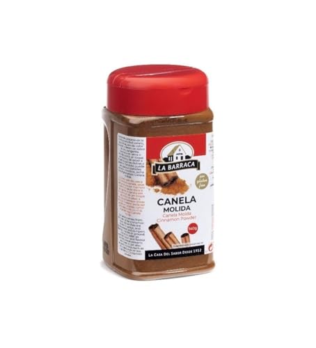 Canela Molida Bote 140g – Especia Aromática Natural para Repostería y Cocina, Aroma Intenso y Sabor Dulce, Ideal para Postres, Bebidas, Dulces Tradicionales y Recetas Saladas