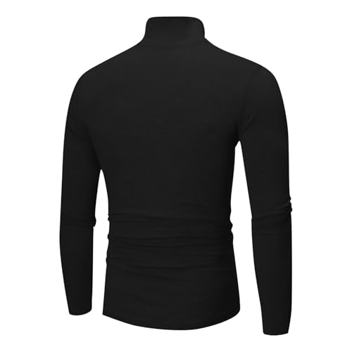 Turtleneck Undershirt for Men Soft Touch Winter Fall Slim Fit Sweater Lightweight Casual Pullovers Underwear3