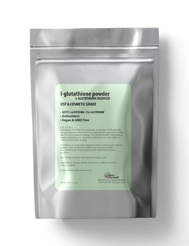Talsen Chemicals Reduced L-Glutathione Powder DIY Cosmetic Grade Pure Glutathione Organic Powder for Skin (4 Ounce / 113 gram)