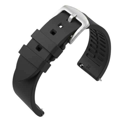 Bracelet montre de plongee silicone a degagement rapide anti-transpiration
