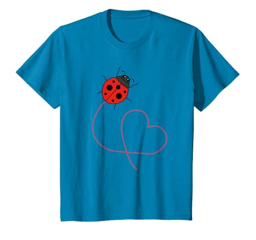 Coccinelle Coeur Nature Faune Animaux Punaises Mignonnes T-Shirt