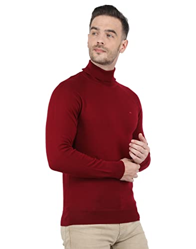 Image of Monte Carlo Men Wool High Neck Pullover Sweater
