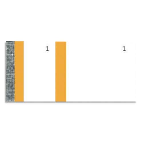 Entradas de bloque Elve ELV 100 hojas de 60 x 135 mm Naranja Lote 10