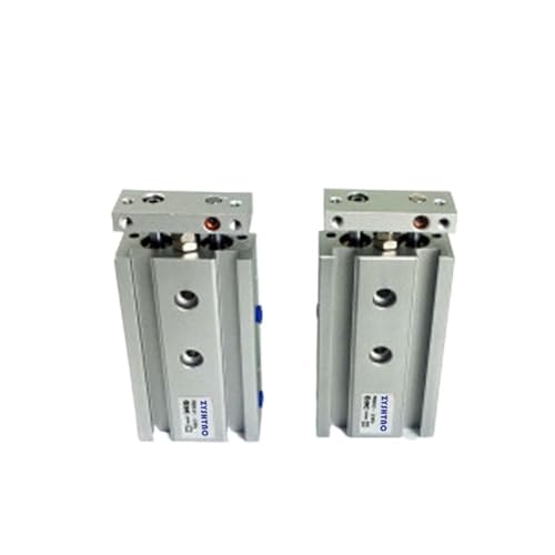 Vérin pneumatique double axe CXSM25 avec double tige à guidage linéaire