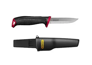 STANLEY 0-10-231 All-purpose Knife for Home & Professional Use Ideal for Cutting Into Multiple Surfaces, RED & BLACK