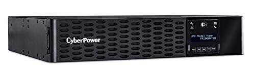 CyberPower PR2000RT2U Smart App Sinewave UPS System, 2000VA/2000W, 8 Outlets, 2U Rack/Tower, AVR