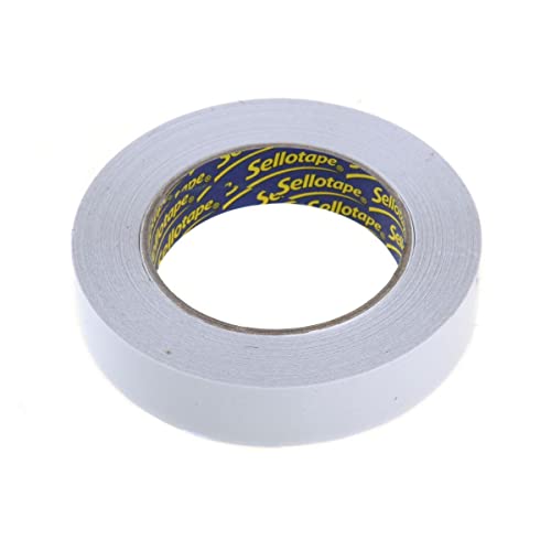 Sellotape 1447052 Doppelseitiges Klebeband, 25 mm x 33 m