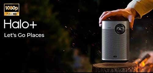 Image of XGIMI Halo Plus 1080p FHD and LED-Powered Hyper-Focused 900 ANSI lumens Smart Portable Projector; Built in Android TV 10.0 and Harmon Kardon Speakers