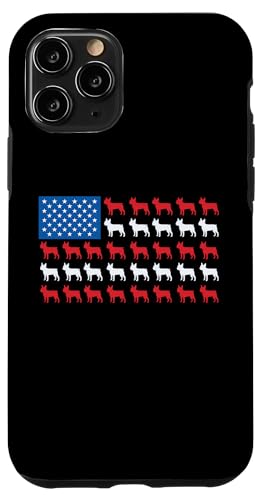 Boston Terrier Bandera Americana Patriótica 4 de Julio Amante de los Perros Carcasa para iPhone 11 Pro