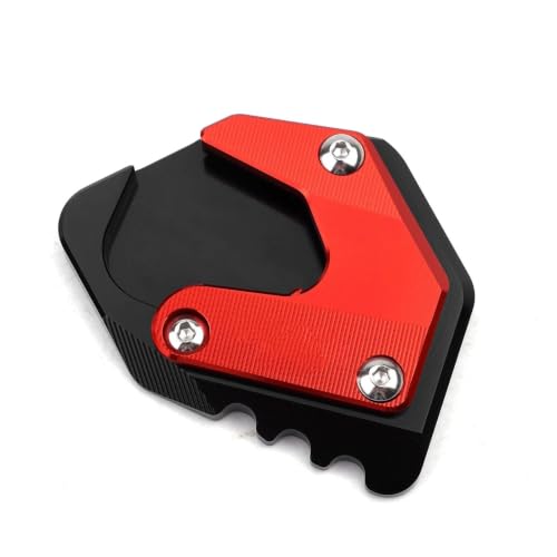 Patin béquille moto pour 800MT 2023-2026 plaque d'extension élargisseur rouge
