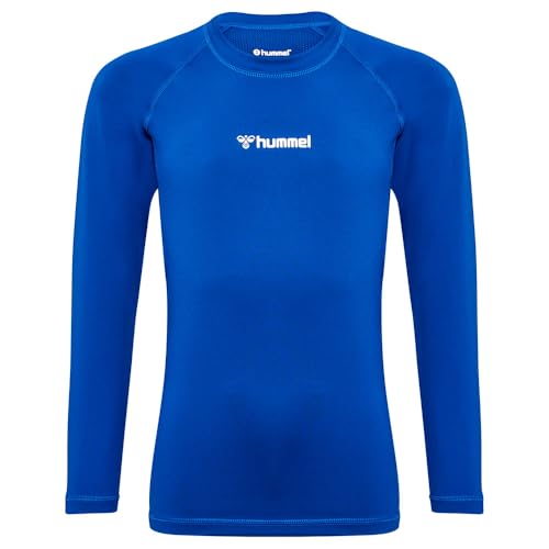 hmlBL Performance Tee L/S Kids t-shirt sport école et entraînement bleu
