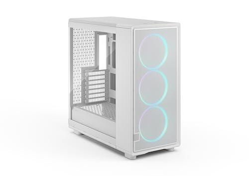Gabinete para PC Fractal Design Epoch XL Blanco RGB con Vidrio Templado Transparente y Alta Ventilación - Panel Frontal de Malla - Incluye 3 Ventiladores Momentum 14 RGB miniatura 6