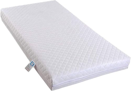 SLUMBER HOME Toddler Cot Bed Mattress 120x60x10 cm Extra Thick Eco Fibre...