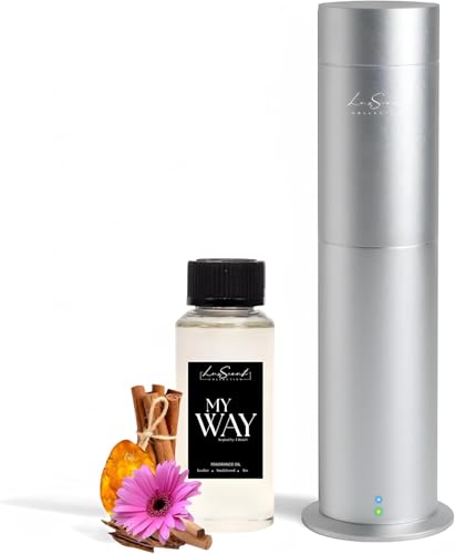 Aroma Scent Diffuser Starter Kit for Up to 1000SQ. FT. Coverage - 120ML Waterless Essential Oil...