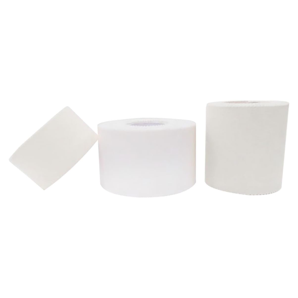 FOMIYES 3Rolls Cotton Athletic Tape Wrist Wrap Tape for Sports Fitness and Injury Protection for Elbows Ankles and Wrists White