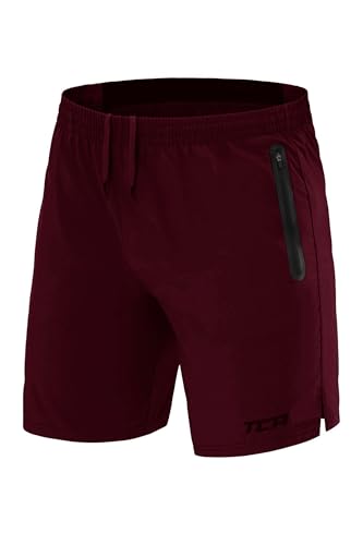 TCA Elite Tech Gym Shorts Men Athletic Shorts Workout Running Shorts for Men with Zip Pockets