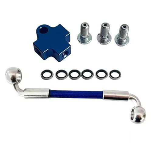 Flexible de frein adaptateur 3 voies M10 stoppant les fuites de conduite d'embrayage de moto