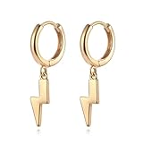 🍀Must-Have Creolen Blitz Ohrringe: Bei Ohrringen sind Ausdrucksform und Extravaganz keine Grenzen gesetzt. Sie eignen sich hervorragend, um Geschmack und Design Ausdruck zu verleihen. Ohrringe sind das schönste Kompliment für ein strahlendes Gesicht.