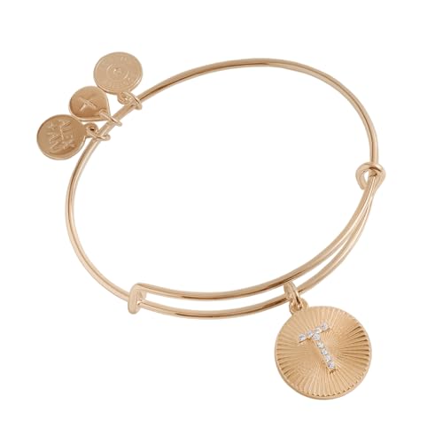 Image of Alex and Ani Initial I Pave Starburst Texture Bangle