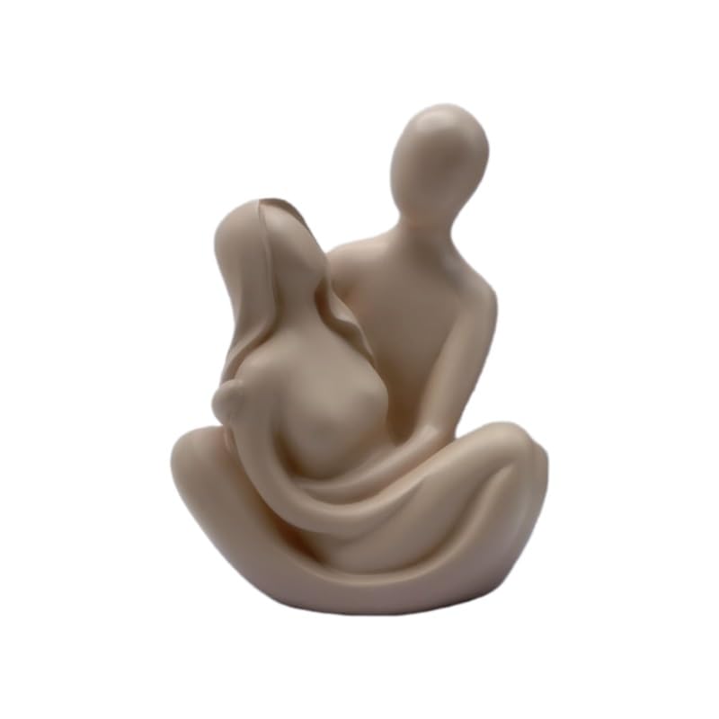 Sculpture abstraite de couple figurine d'amant moderne pour entrée