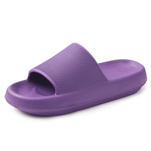 Menore Slippers for Women and Men Quick Drying, Parent-Child EVA Open Toe Soft Slippers, Non-Slip Soft Shower Spa Bath Pool Gym Beach House Sandals for Indoor & Outdoor