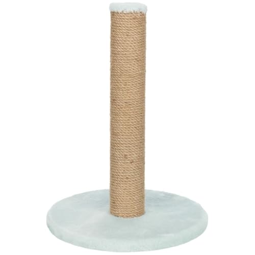 TRIXIE Poteau griffoir Junior 42 cm en Menthe – Colonne griffoir pour Petits & Jeunes Chats, avec Lourde Base et Bordure en Peluche, Confortable & Stable