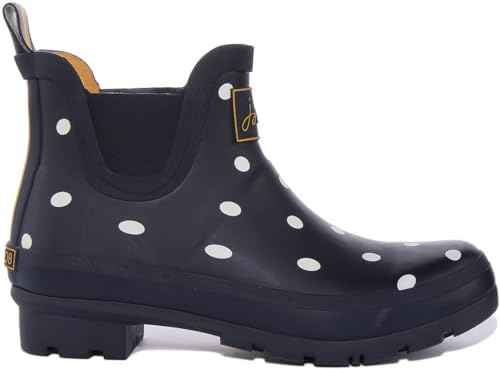 Joules Women's Wellibob Rain Boot, Navy Spot, 5 | Image 1