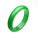 Parma77 Burmese Fahion Green Jade Bangle Jadeite Flawless Good Luck Bracelet (Large) 62mm