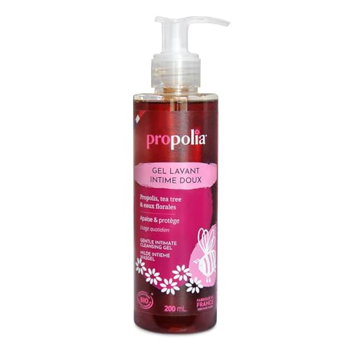 PROPOLIA - Bio - Gel Hygiène Intime - Purifiant et Apaisant - Usage quotidien - Propolis, Tea Tree & Eaux Florales - Adolescents & Adultes - Fabriqué en France - 200 ml