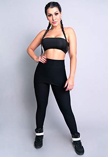 Calça Legging MVB Modas Bolha Saia Feminina