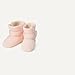 Amazon Essentials Unisex Babies' Soft Hook & Loop Booties, Infant Crib Shoes, Stay on Infant Slipper Socks with Grippers, Pack of 2, Natural Sherpa/Pink, 2 Infant