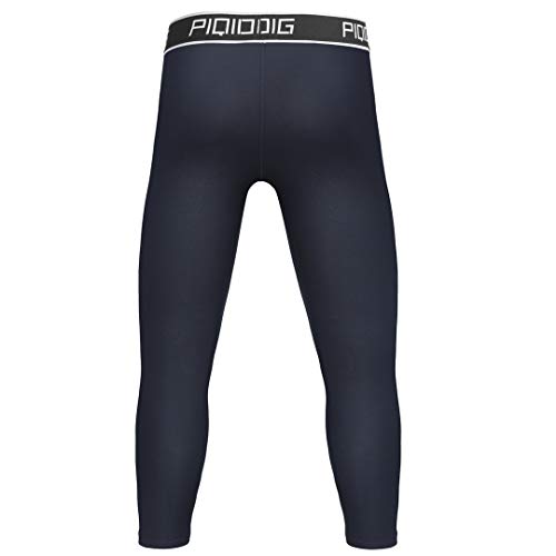PIQIDIG Youth Boys Compression Pants 3/4 Basketball Tights Sports Capris Leggings2