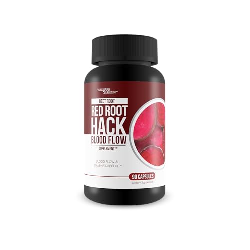 Beetroot RedRoot Hack Extra Circulation Booster - Our Best Organic Beet Root Red Root Hack For Improved Blood Flow & Extra Support For Ocular Clog - Maca And Beetroot Pills - Maca Beet Root For Men