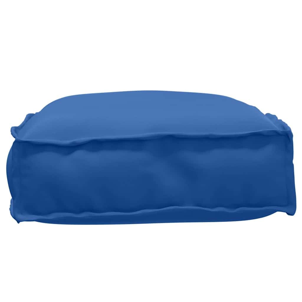 Cuscino blu reale 60 x 40 x 8 cm in tessuto Oxford, cuscino decorativo moderno per mobili da giardino, terrazza e soggiorno, cuscino rettangolare con imbottitura morbida, cuscino versatile