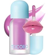 TOCOBO Juicy Berry Plumping Lip Oil 17 Berry Milk – Korean Vegan Hydrating Lip Oil with Plant Oil...