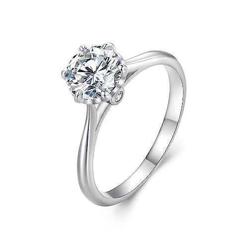 Bague moissanite VVS1 pour femme : alliance Feng Shui chic