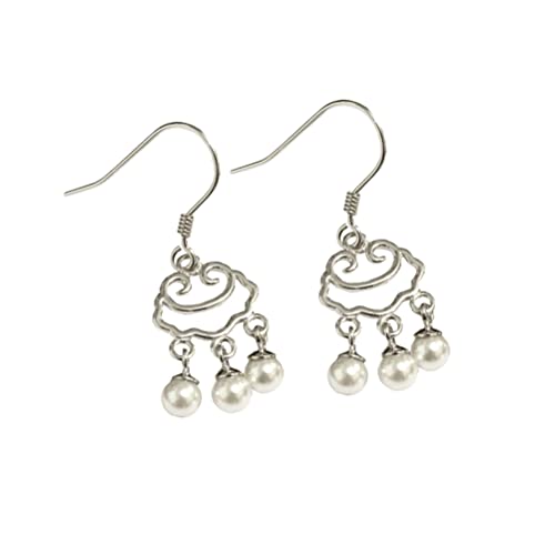 Collier de verrouillage et boucles d'oreilles pour femme en argent au look rétro