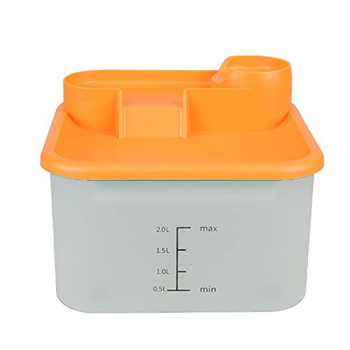 Hisocute for Fountain Dog Water Dispenser 68oz Water Capacity Super Quiet Automatic Drinking Water Bowl 3 Layers Filtered Fountains Drinking Water Bowl Quiet Small Pet Automatic Water Dispenser Small