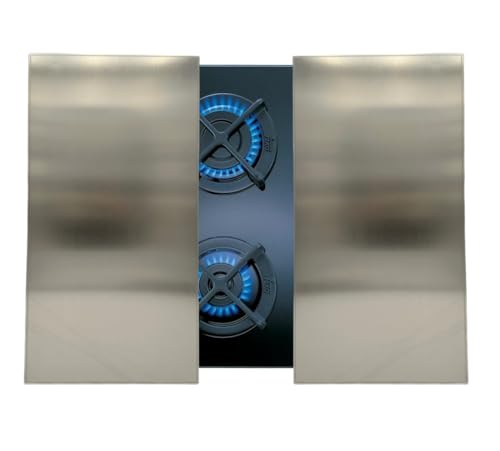 Protezione per piano cottura universale in acciaio inox per gas,