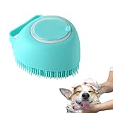 Cepillo masajeador perros : Nuestro cepillo de masaje para perros o esponja para perros está hecho de silicona suave que no dañarán a su mascota..