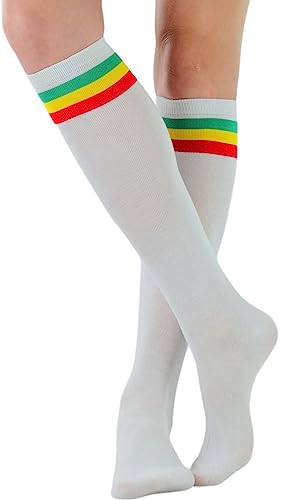 Image of ToBeInStyle Women's Colorful Patterned Design Knee High Socks
