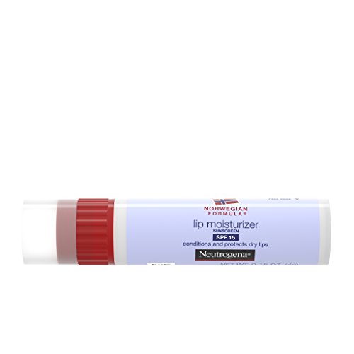 Neutrogena Norwegian Formula Nourishing Lip Moisturizer with SPF 15 Sunscreen, Soothing and Conditioning for Chapped or Dry Lips, Non-Waxy, PABA- and Fragrance-Free,.15 oz