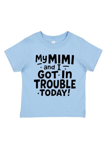 Mimi and I Got in Trouble Today T Shirt Toddler Kids Short Sleeve