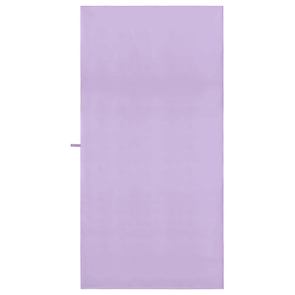 Toallas de deporte 2 unidades, color lila, 200 x 100 cm, poliéster y poliamida, secado rápido, ligeras, absorbentes, para fitness, gimnasio, sauna, playa y viajes