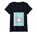 Women's Funny Retro 90s Silly Goose Busy Dilly Dally ING Sarcastic V-Neck T-Shirt