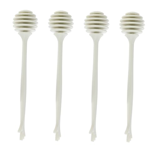 SOLUSTRE 4pcs Honey Dipper Food-grade Honey Stirring Rods for Jam Dispensing Practical Kitchen Tools for Easy Serving for Toast Biscuits