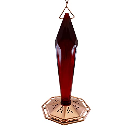 Songbird Essentials Ruby Glass Hummingbird Feeder