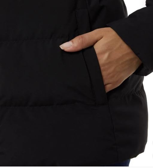 32 Degrees Women's Hooded Quilted Jacket - Winter Coat for Women - Outwear with Pockets (Black, S)3